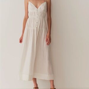 DOEN IRINA LINEN DRESS -- SALT